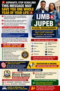 IJMB and JUPEB